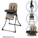 SHOWMODEL Titaniumbaby Kinderstoel Bistro Smoked Walnut /..., Enfants & Bébés, Berceaux & Lits, Verzenden