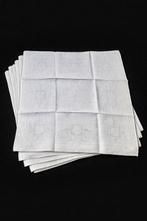 Ensemble de serviettes de table anciennes damassée et brodé