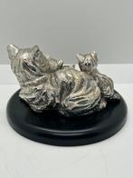 Manifattura italiana - sculptuur, Famiglia di gatti - 8 cm -