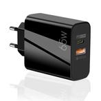 65W GaN Stekkerlader - Dual Port PD / Quick Charge 3.0 -, Verzenden