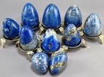 Natuurlijke Lapis Lazuli edelsteen Ei - Hoogte: 6 cm -