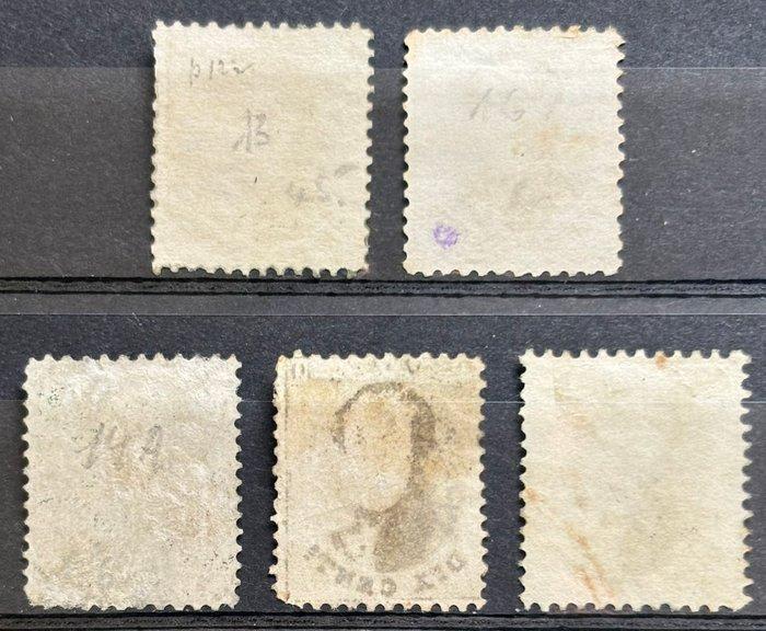 België 1863 - Leopold I, mooie set van 5 ongebruikte, Postzegels en Munten, Postzegels | Europa | België