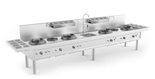 Wok Fornuis | Gas | 4 Wok Branders & 2 Soep Branders |, Zakelijke goederen, Horeca | Keukenapparatuur, Nieuw in verpakking, Verzenden