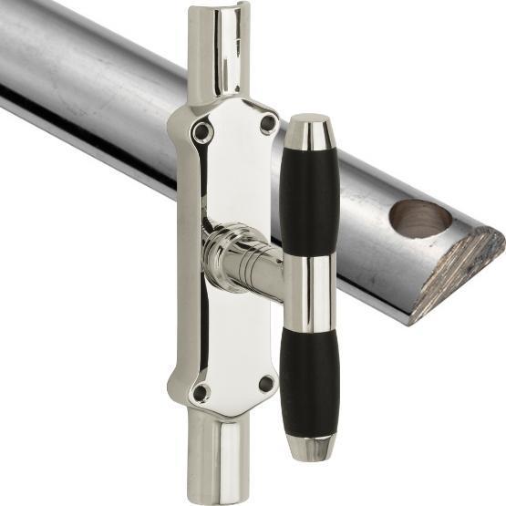 Kruk-espagnolet Ton Ebben glans nikkel inclusief 1 stang, Doe-het-zelf en Bouw, Hang- en Sluitwerk, Klink of Kruk, Nieuw, Overige materialen