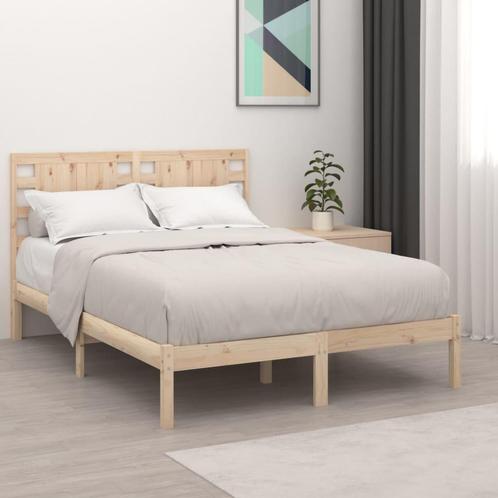 vidaXL Bedframe massief grenenhout 120x200 cm, Maison & Meubles, Chambre à coucher | Lits, Envoi