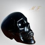Prachtige grote obsidiaan schedel. Schedel - Hoogte: 90 mm -, Verzamelen, Mineralen en Fossielen