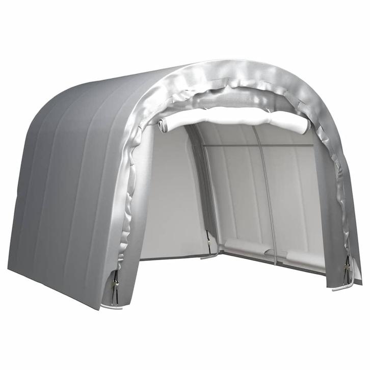 vidaXL Opslagtent 300x300 cm staal grijs, Tuin en Terras, Tuinhuizen, Nieuw, Verzenden