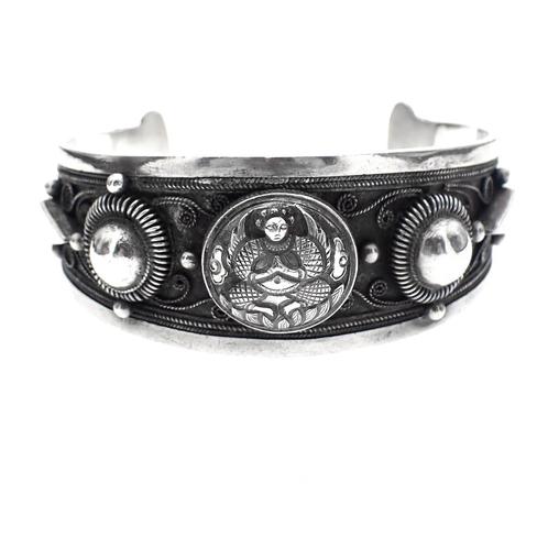 Zilveren Thaise klemarmband | Ø 64 mm (zilveren armband), Bijoux, Sacs & Beauté, Bracelets, Enlèvement ou Envoi
