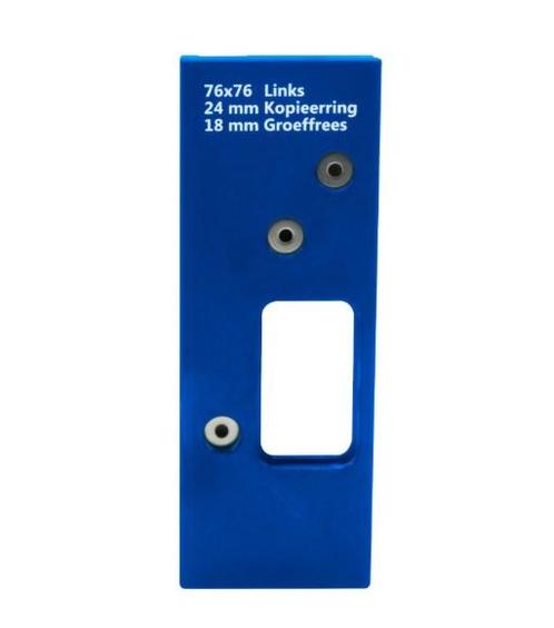 Boormal voor scharnieren ronde hoek 76x76 mm links, Doe-het-zelf en Bouw, Hang- en Sluitwerk, Klink of Kruk, Nieuw, Overige materialen
