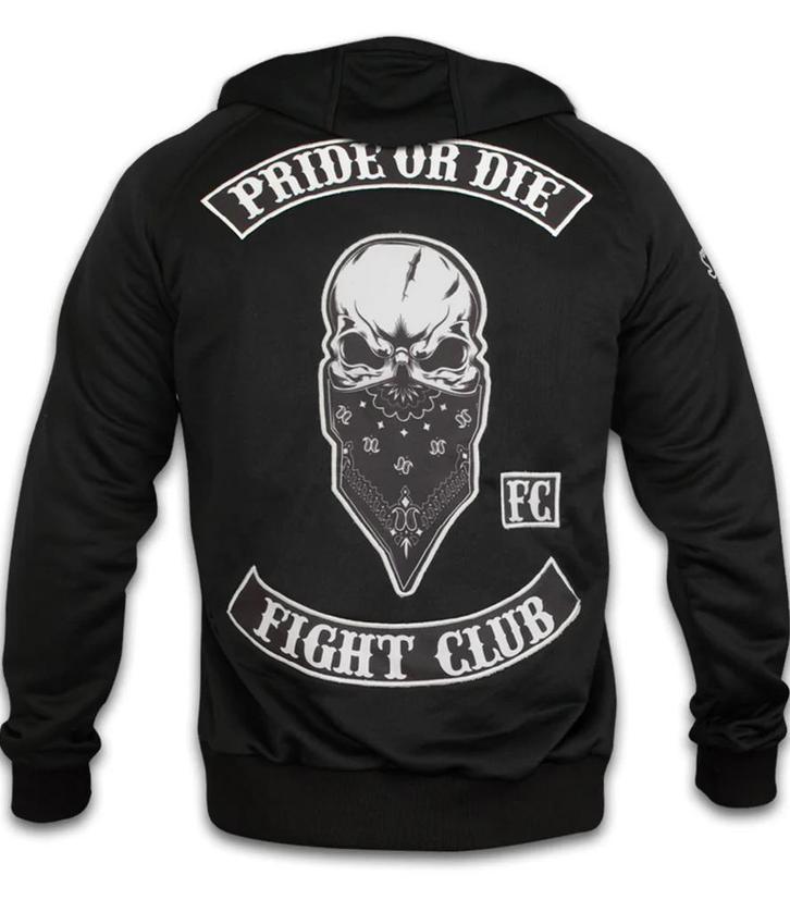 Hoodie PRiDEorDiE Fight Club Zwart, Kleding | Heren, Sportkleding, Zwart, Maat 56/58 (XL), Nieuw, Vechtsport, Verzenden