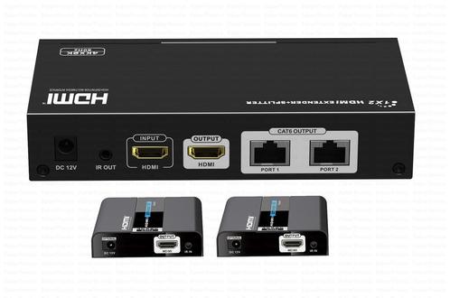 4K HDMI 2 poort extender + splitter over UTP  - Huismerk, Bricolage & Construction, Électricité & Câbles, Enlèvement ou Envoi