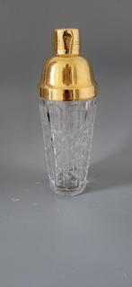Val Saint Lambert - Cocktailshaker - Kristal, gouden metaal, Antiek en Kunst