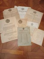 Document - Atti governativi - Insieme di 8 bandi-manifesti