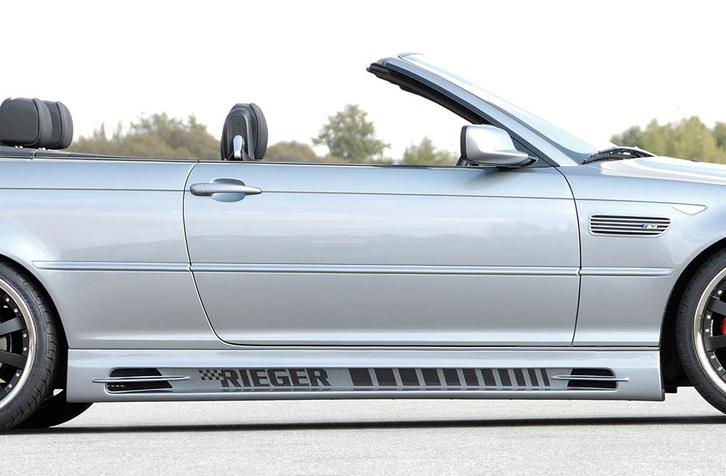 Rieger side skirt (175mm) | 3er E46: 02.98-12.01 (tot Faceli, Auto-onderdelen, Carrosserie, Nieuw, BMW, Verzenden