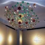 SLC Illumina - MG - Plafonnier - Rose laminée en or feuilles, Antiek en Kunst