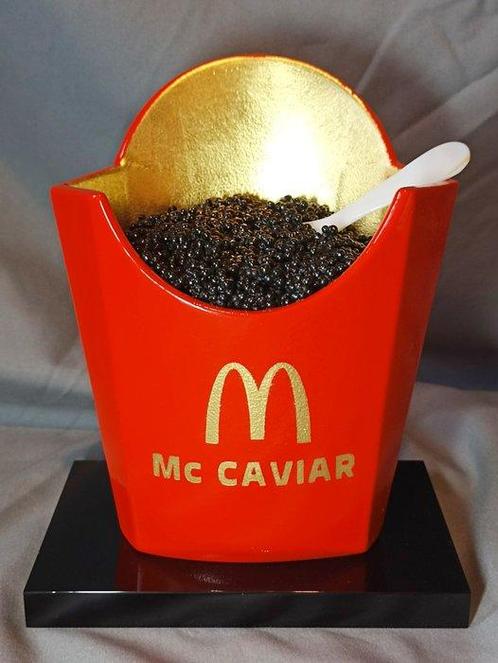 XTC Artist - Mc Caviar 19cm Red gold, Antiquités & Art, Art | Peinture | Moderne