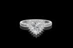 Ring - 14 karaat Witgoud - 2.49ct. tw. Diamant (Lab-grown) -, Handtassen en Accessoires, Ringen, Nieuw