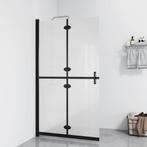 vidaXL Inloopdouchewand inklapbaar 70x190 cm ESG-glas mat, Verzenden, Nieuw