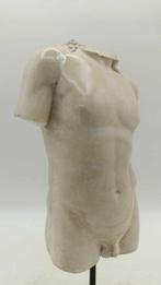 sculptuur, Torso di unatleta romano - 36 cm - marmerstof, Antiek en Kunst