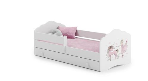 Stijlvol kinderbed fee thema - roze & wit - met lade en l..., Kinderen en Baby's, Kinderkamer | Bedden, Nieuw, Ophalen of Verzenden