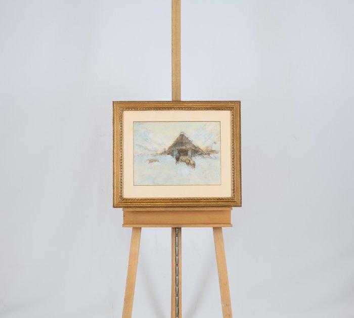 Willem Hendrik van der Nat (1864–1929) - Winters landschap, Antiek en Kunst, Kunst | Schilderijen | Klassiek