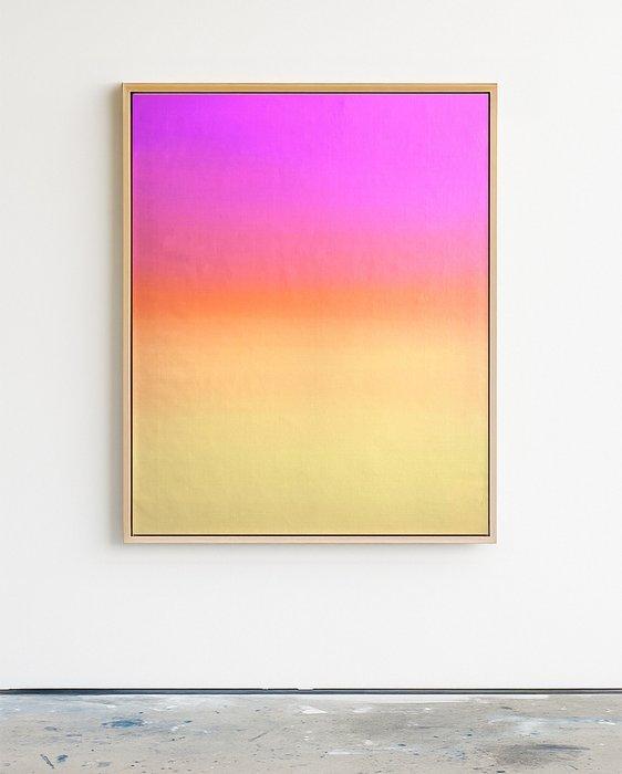 Sven Pels - Pin Orange Yellow - Modern Abstract Art, Antiek en Kunst, Kunst | Schilderijen | Modern