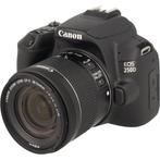 Canon EOS 250D zwart + 18-55mm iS STM COMPACT occasion, Zo goed als nieuw, Verzenden