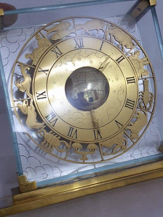 Tafel/bureauklokken - Glas, Messing - 1960-1970 - Zodiac, Antiek en Kunst, Antiek | Klokken