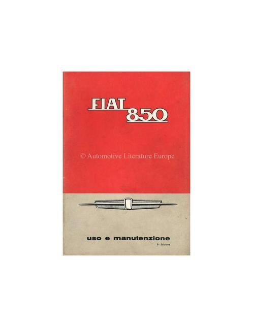 1966 FIAT 850 INSTRUCTIEBOEKJE ITALIAANS, Auto diversen, Handleidingen en Instructieboekjes