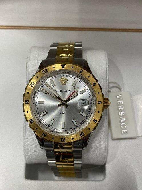 Versace - Zonder Minimumprijs - V11030015 Hellenyium GMT -, Handtassen en Accessoires, Horloges | Heren