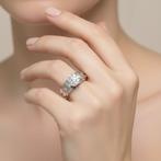 Ring - 18 karaat Witgoud - 0.58ct. tw. Diamant (Natuurlijk), Handtassen en Accessoires, Ringen, Nieuw