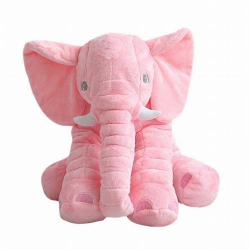 Schattige roze olifant knuffel - groot en pluche, perfect..., Kinderen en Baby's, Speelgoed | Knuffels en Pluche, Nieuw, Olifant