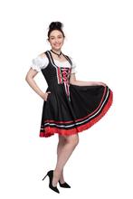 Dirndl 2-teilig, schwarz/rot/weiß, Hobby en Vrije tijd, Verzenden, Nieuw