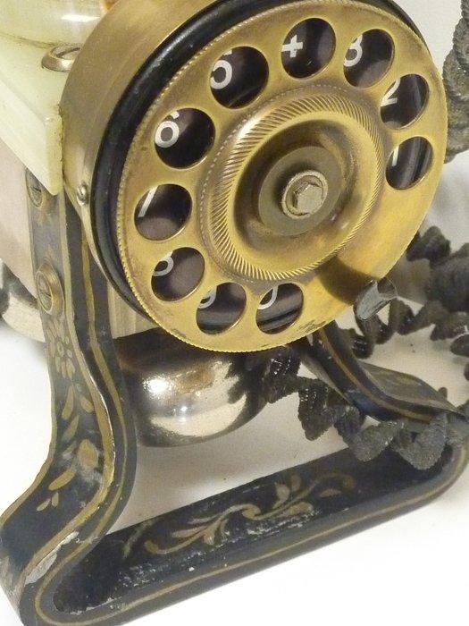 Téléphone analogique - Laiton, Onyx - Ericsson style Tour, Antiek en Kunst, Kunst | Designobjecten