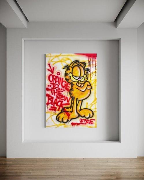 Outside313 - Garfield  -  Orange is the new black, Antiek en Kunst, Kunst | Schilderijen | Modern