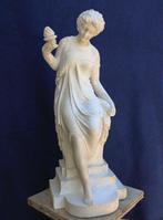 Beeld, Grande statua dama Classica - 83 cm - Marmer,, Antiek en Kunst