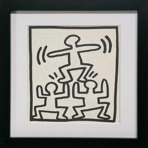 Keith Haring (1958-1990) - Stacked figures, 1982, Antiek en Kunst, Kunst | Schilderijen | Modern
