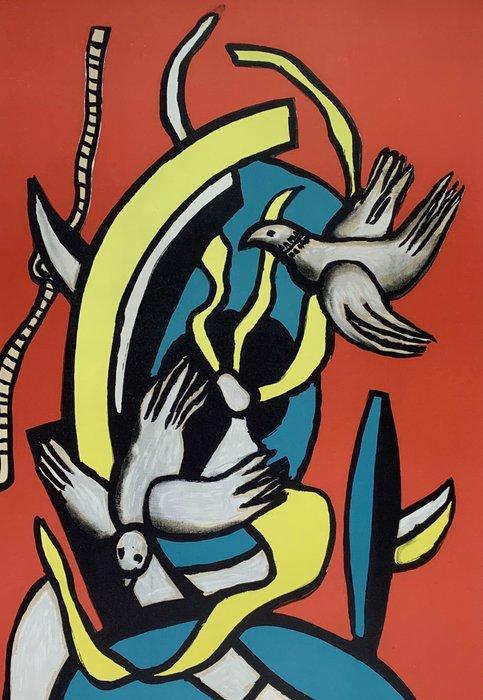 Fernand Léger (after) - Les Oiseaux - Birds - Vögel - Colour, Antiek en Kunst, Kunst | Tekeningen en Fotografie