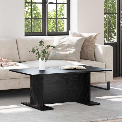 vidaXL Salontafel Zwart eiken 103.5 x 60 x 40 cm Bewerkt, Huis en Inrichting, Tafels | Salontafels, Nieuw, Verzenden