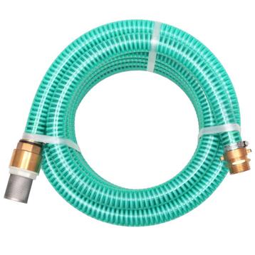 vidaXL Zuigslang met messing koppelingen 10 m 25 mm groen, Verzenden