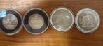 France. Lot de 4 monnaies en argent (50 Francs et 100