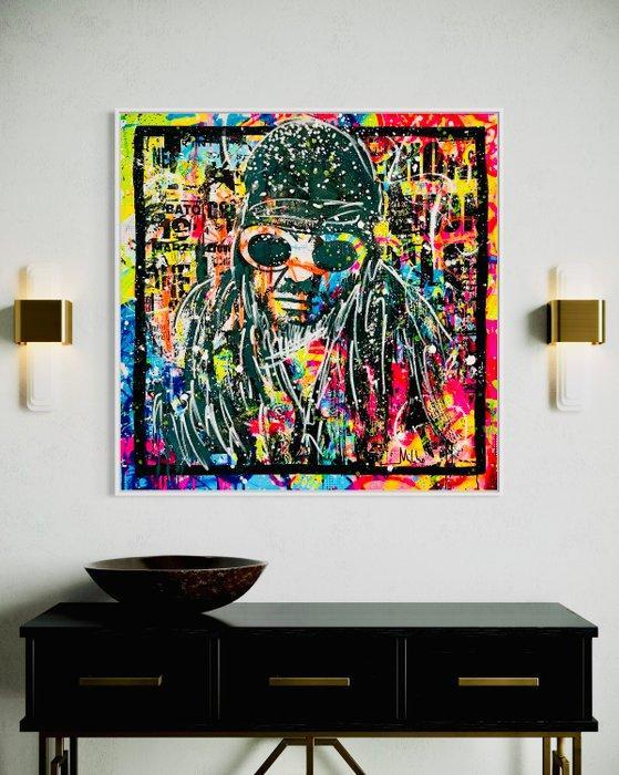 Mikko - Kurt Cobain Type Background on Frame - XL (No, Antiek en Kunst, Kunst | Schilderijen | Modern