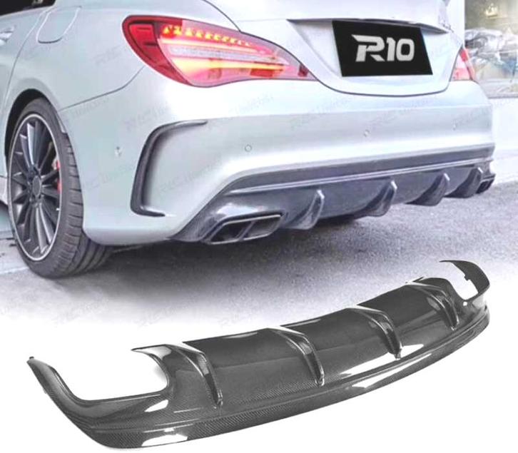 Diffuseur Pour Mercedes Cla W117 13-15 Look Cla45 Carbone, Auto-onderdelen, Carrosserie, Verzenden