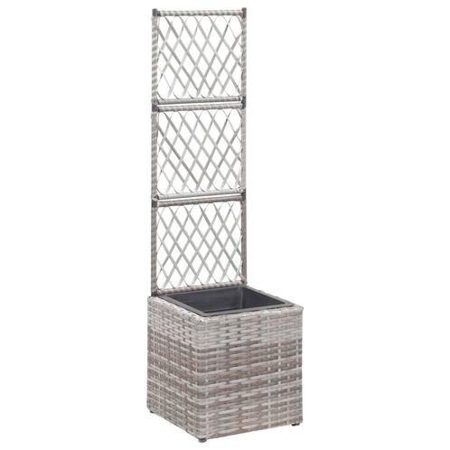 vidaXL Lit surélevé en treillis 1 pot 30x30x107 cm, Jardin & Terrasse, Pots de fleurs, Neuf, Envoi