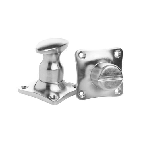 WC Slot - Draaiknop mat nikkel, Doe-het-zelf en Bouw, Hang- en Sluitwerk, Slot, Nieuw, Koper of Messing, Ophalen of Verzenden