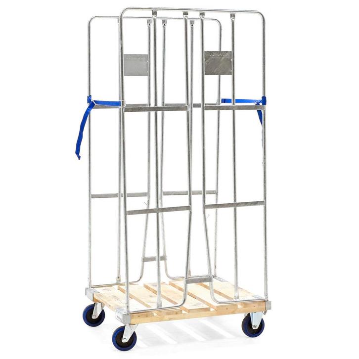 Gebruikte 2-Heks rolcontainer klemhekken + 2 nylon, Doe-het-zelf en Bouw, Transportwagens, Gebruikt, Ophalen of Verzenden