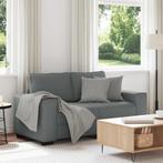vidaXL 2-zitsbank 120 cm stof donkergrijs, Huis en Inrichting, Verzenden, Nieuw