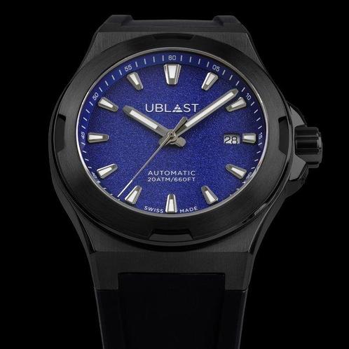 Ublast - Beyond - Automatic Swiss Made - REF.UBBEYB42BU -, Handtassen en Accessoires, Horloges | Heren