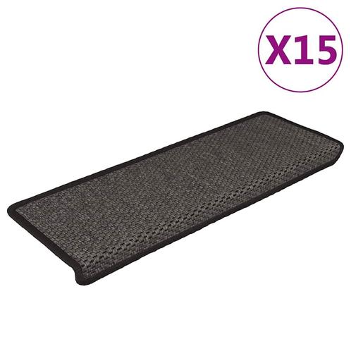 vidaXL Trapmatten zelfklevend 15st sisal-look 65x21x4cm, Doe-het-zelf en Bouw, Ladders en Trappen, Nieuw, Verzenden