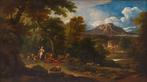 Carlo Antonio Tavella (1668–1738) - Paesaggio arcadico con, Antiek en Kunst, Kunst | Schilderijen | Klassiek